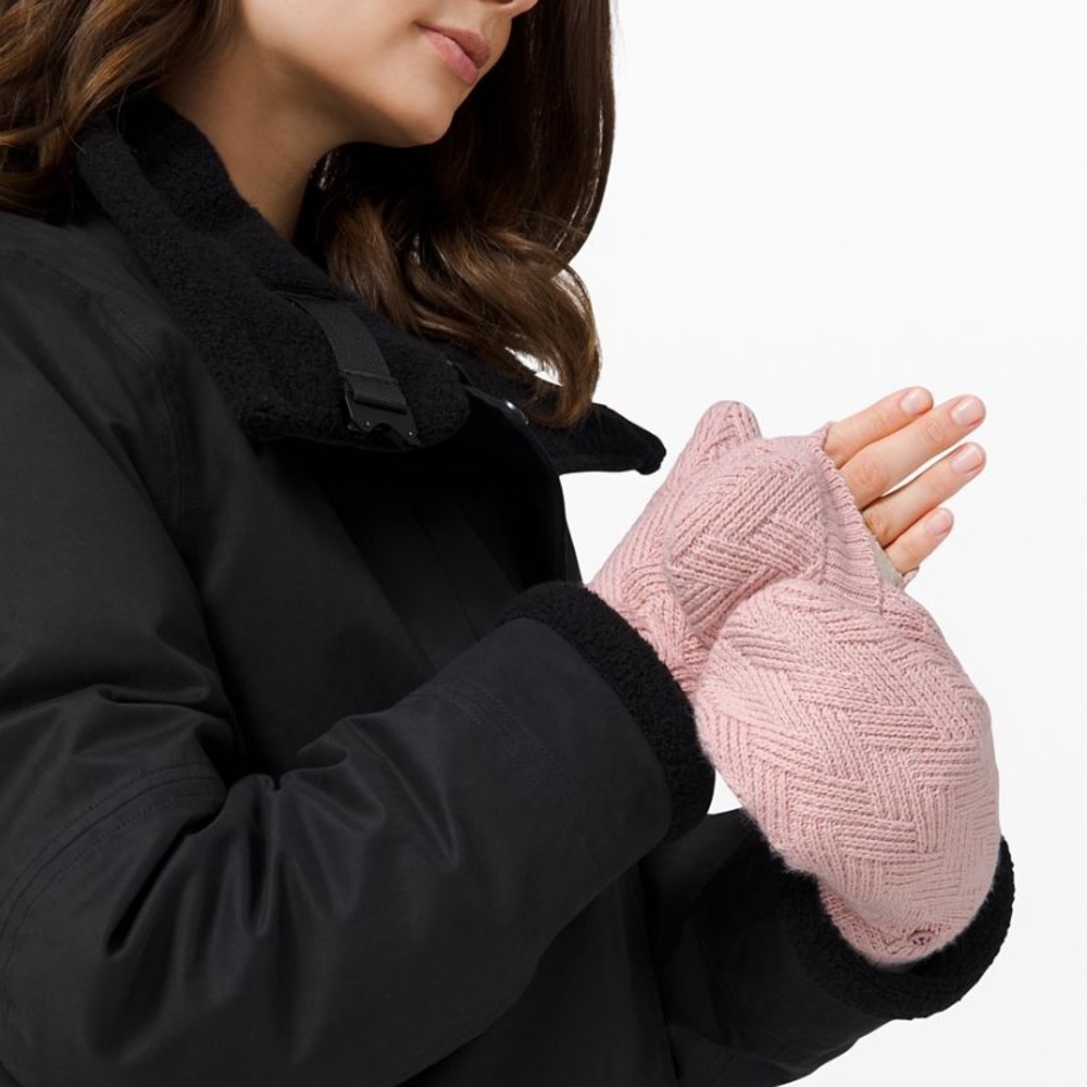 LAST SET: Lululemon Sherpa Weave Beanie Hat & Mittens - Picture 12 of 16